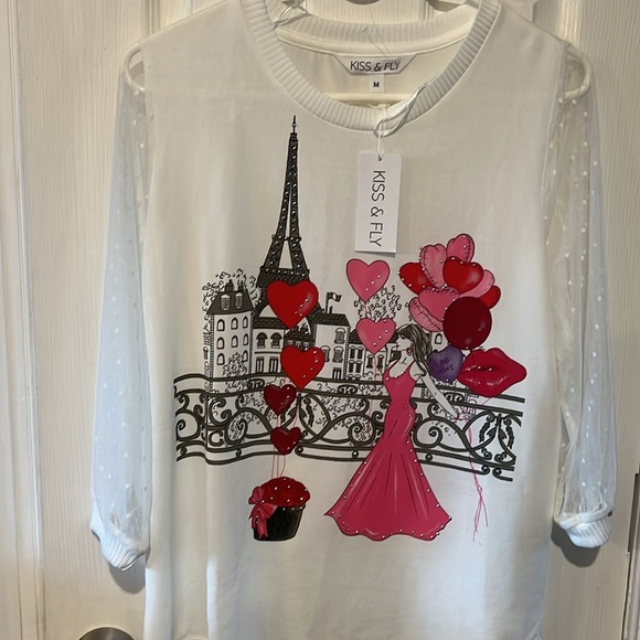 Women’s Kiss and Fly sweater - Picture 2 of 4